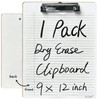 Lined Dry Erase Clipboards 9x12 Reusable Whiteboards for School Office