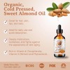 Aceite de Almendras Dulces Orgánico Sweet Almond Oil, Cold-Pressed, Unrefined,