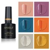 Anself 6PCS/Set Gel Nail Polish Set Multi-colors Odorless Long Lasting