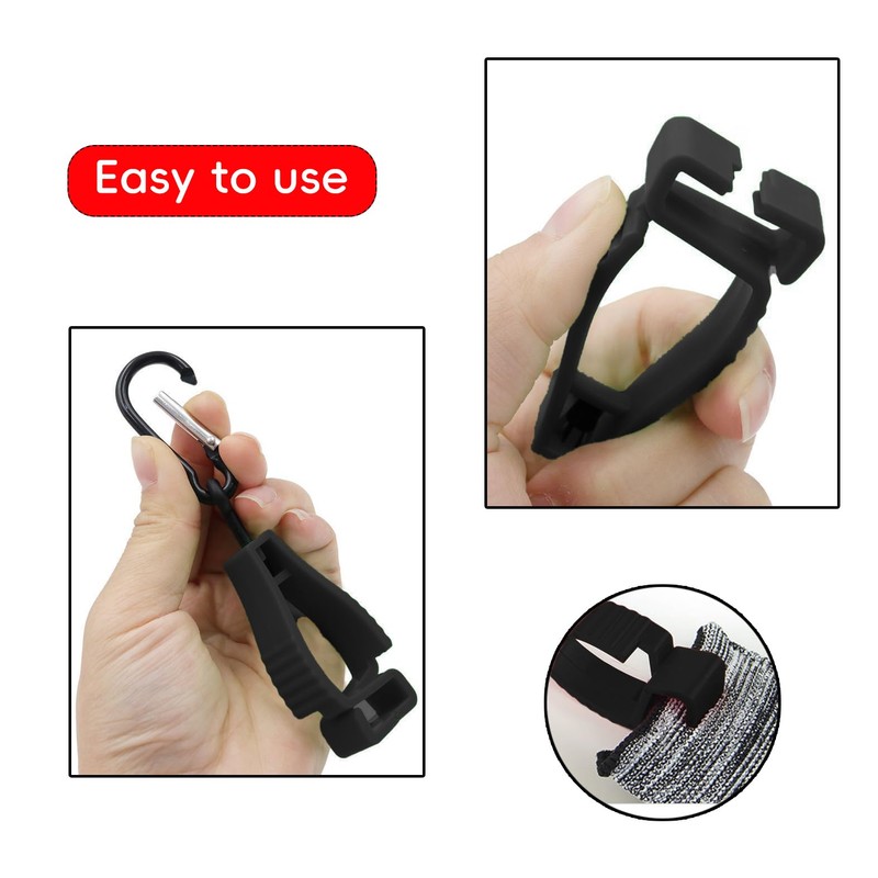 Yucenora 3PCS Glove Holder Clips, Glove Buckle Accessory, Hanging on