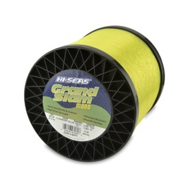 Hi-Seas, Grand Slam Mono Fishing Line, Fluorescent Yellow, 40 lb (18.1 kg) Test, 1 lb (453.6 g), 1,480 yds (1,353 m)