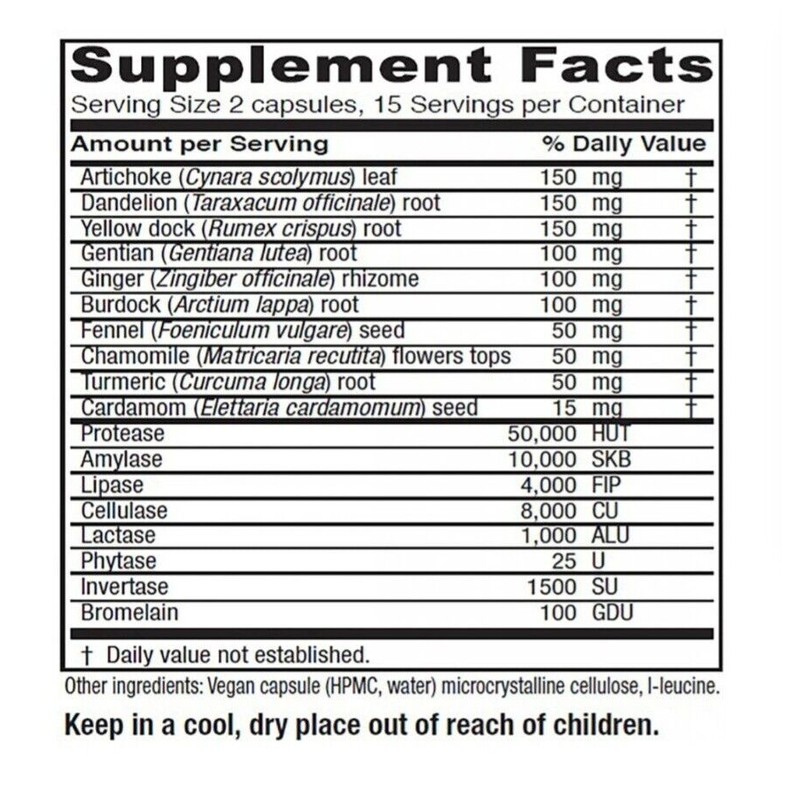 Vitanica Bitters Extra - 30 Capsules Exp 03/2027