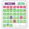 Eamay Classroom Monthly Calendar Pocket Chart with 71 Cards for