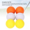 6Pcs Golf Balls Set 3 Colors Textured Surface Balls and