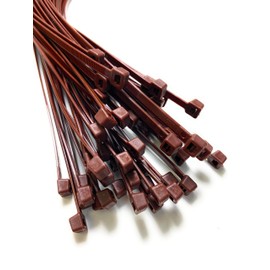 Braun Cable Ties Extra Long Ties 9 mm x 530 mm Heavy Duty Zip Pack of 20