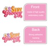 26PCS Pink Positive Messages Iron On Patches Cute Inspirational Words