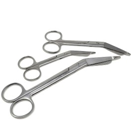 Set of 3 Lister Bandage Scissors 4.5" 5.5" 7.25" Stainless Steel (A2ZSCILAB BRAND)