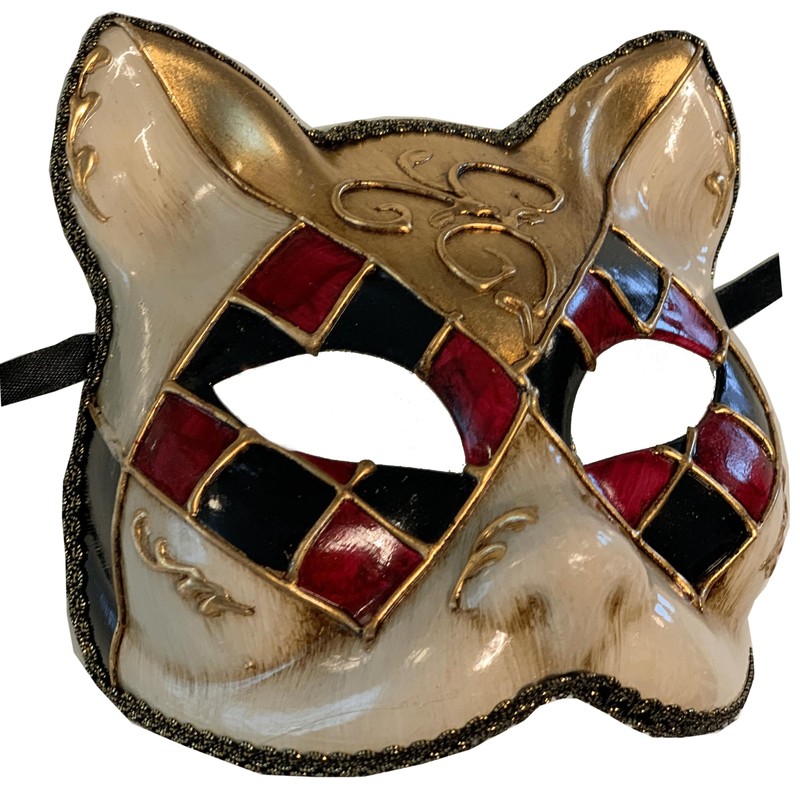 Lannakind Carnival Mask Face Mask Cat Mask (K2) - Plastic