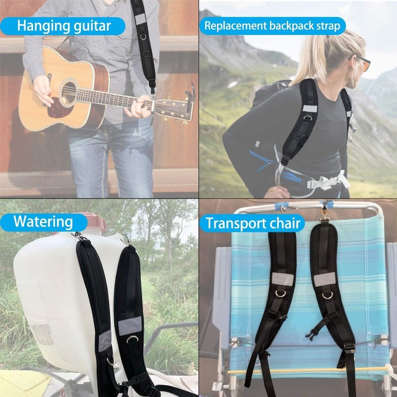 Backpack Straps Replacement,Waterproof Replacement Shoulder Strap with Adjustable Belt for