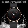 Lige Men Watch Ultra-thin Quartz Second Dial 3ATM Waterproof Women