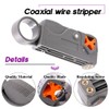 Swpeet 14 Pcs Professional Coaxial Cable Tool Kit with Ratcheting
