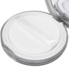 Shanrya Refillable Loose Powder Compact, HD Mirror Compact Powder Compact