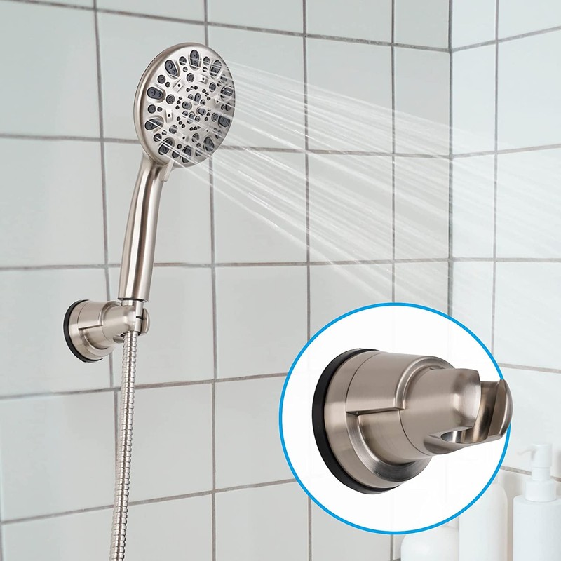 Hibbent Vacuum Suction Cup Shower Head Holder, Removable Shower Head