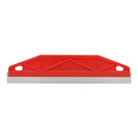 Paint Trim Guard 11.4inch Multi-Purpose Straight Edge Tool Paint Wallpaper Scraper Paint Guide Painter's Trim Guard Stainless Steel Trim Guide Blade is Perfect Size for Precision Painting(Red)