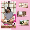 HEPINGONHE Bungee Chair Folding Saucer Chair Comfortable Relaxing Lounger Portable