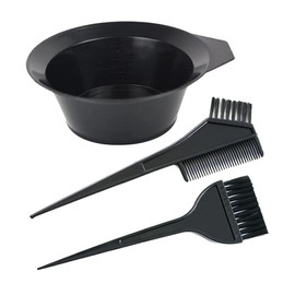 YANTAISIYU 3 Piece Hair Dye Set Hair Colour Colouring Tool Hair Dye Brush Hair Dye Bowl Double-Sided Hair Dye Comb
