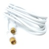 DRUT 2m RF TV Aerial Male to F Type Connector