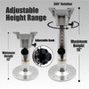 Hotkesa Boat accessories New Aluminum Adjustable Boat Seat Pedestal Smooth
