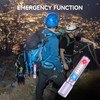 VAVOFO Purple LED EDC Flashlight - USB-C Rechargeable, Waterproof, Zoom