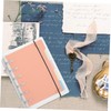 SEWACC A5 6-Ring Binder Notebook Binding Belt Semi- PP Cover