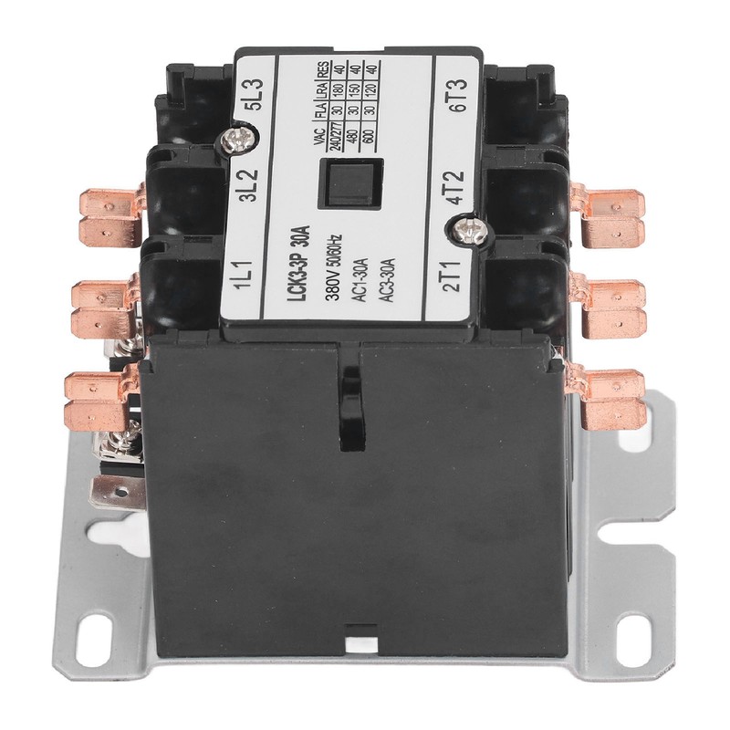 LCK3 3P 30A AC Contactor Heat Resistant PP Shell Silver