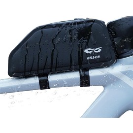 RIVDEE 1.5 L Bicycle Frame Bag, Top Tube Bag, Triangle Bag, 1.5 L Waterproof Bicycle Bag, Bicycle Backpack, Bicycle Front Bag, Tool Bag, Storage Bag for MTB, Road Bikes, Mountain Bike