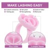Anillos De Pegamento Para Extensin De Pestaas,100 Anillos Rosa