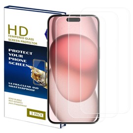 AXTECHS 6.7 Inch [3 Pack] Tempered Glass Screen Protectors are compatible with iPhones 14 Pro Max models. They are scratch resistance and bubble-free with a 9H hardness rating.