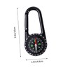 NOLITOY Compass Climbing Carabiner Clip Hook with Compass Outdoor Navigation
