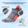 Copper Cushioned Athletic Ankle Socks, Low Cut Training Socks, Odor