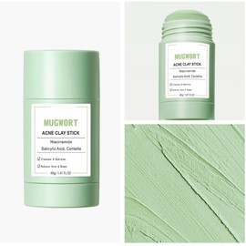 Mascarilla de Arcilla de Artemisa, Mascarilla de Arcilla Anti-Acné y Anti-Poros de Artemisa, Mascarilla de Limpieza Profunda de Poros, Mascarilla Hidr