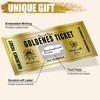 EOPUOZS 2 x Golden Ticket, Scratch Cards to Write Yourself,
