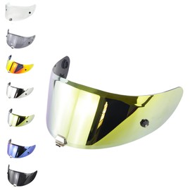 EvoParts Visor Hj-26 for Helmet Hjc Rpha 70 - Rpha 11 Pinlock Ready and Tear Off Ready (Gold)