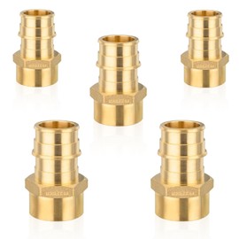(5-Pack) Seelink 3/4" PEX-A Expansion Fittings, 1/2" Female Threaded NPT Adapter, ASTM F1960(PEX1960030)