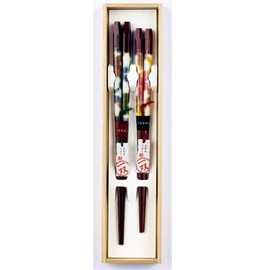 Isso 39398 Yaei Paulownia Box Couple Chopsticks Wind Sound 2P