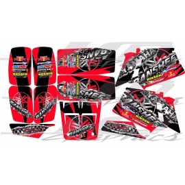 banshee yamaha banshee full graphics kit RED..THICK AND HIGH GLOSS