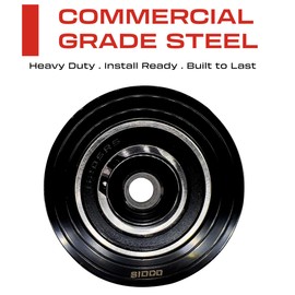 Sidco Supply 3 Inch V-Groove Wheel - Solid Steel - Sliding Gate Wheel – Heavy Duty –Track Wheel - Metal Gate Wheel - Inverted V Shape Wheel for Slide Gates with Bolt V Groove