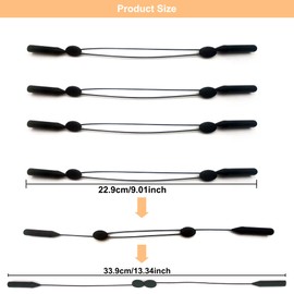 Rayconup Brillenband, 4 Stück Brillenband Sport, Brillenband Herren Damen, Brillenbänder Brillen Sportband Brille Band Silikonmaterial Einstellbar Sportbrillenband Sonnenbrille Brillenbänder Sport