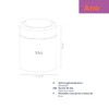Kela 21381 Ano Swing Lid Bin Stainless Steel 1.5 L