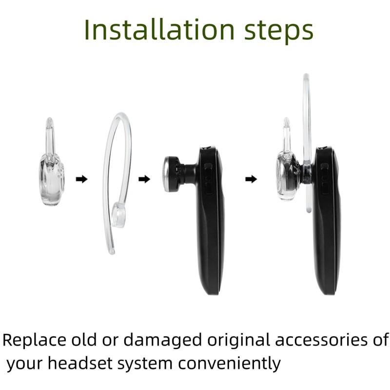 SNHTLS Earbud Tips Compatible with Plantronics M155 Silicone Ear Tips