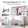 Whitmor Heavy Duty Clothes Rack, Rolling Garment Rack with Lockable