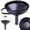 Kitchen Funnel Stainless Steel Black 10.5 cm