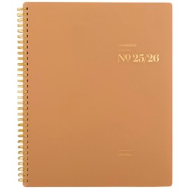 Cambridge Planner 2025-2026 Academic, Weekly & Monthly, 8-1/2" x 11", Large, WorkStyle Focus, Monthly Tabs, Flexible Cover, Sunbaked Clay (1606-905A-07)