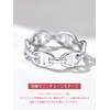 FOCALOOK Women's Ring, Men's 925 Silver, Anchor, Thin, Hypoallergenic, Simple,