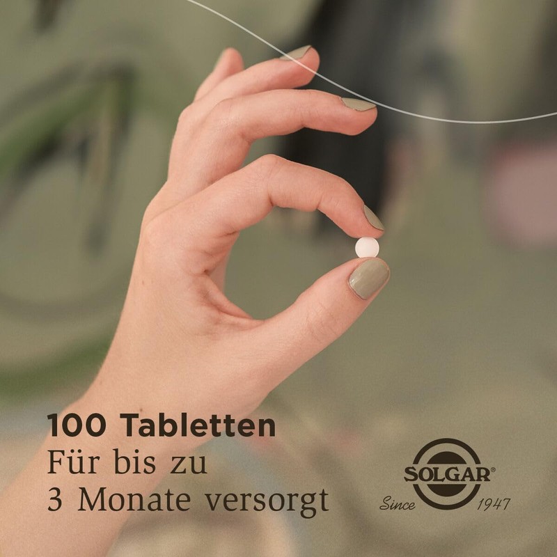 SOLGAR Folate (as Metafolin) 400 mcg, also known as vitamin
