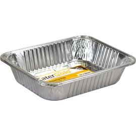 Rectangle Disposable Aluminium Foil Trays 32 x 26 x 8cm Approx 2PK (10 Trays)