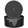 ME.FAN Silicone Coasters [6 Pack] Thickened Drink Coasters with Holder