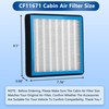 CF11671 Cabin Air Filter With Activated Carbon Compatible With 2016-2021