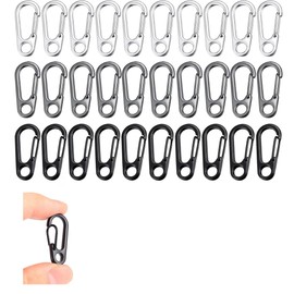12PCS Zipper Clip Theft Deterrent, Backpack Zipper Lock Keep The Zipper Closed, Small Carabiner Clip, Keychain Locking Clip,​ Zipper Locks for Travel Camping Outdoor (3 Colors)