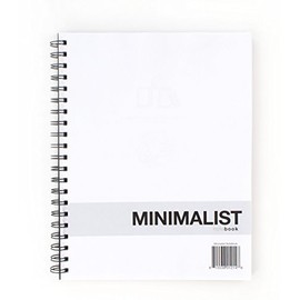 Action Publishing Minimalist NoteBook (8.5" x 11") Crisp White Eco-Friendly Paper, Dotted Line Layout